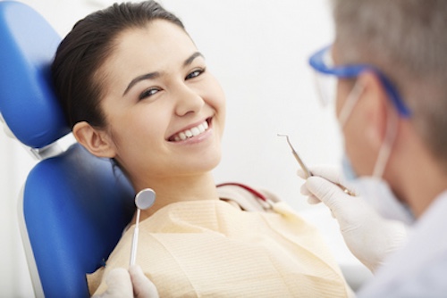 patient in dental chair